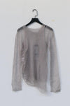 Swaying/Knit slightly transparent horse sea hairy 2 -piece SW22AW1T29 belly ash PS52